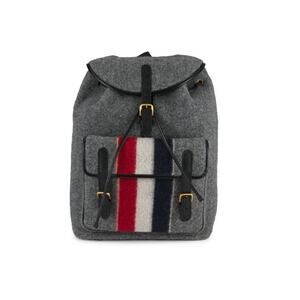 $2,895 NWT Thom Browne Boiled Wool Gray Hunting Backpack 16"W x 11"H x 5.5"D
